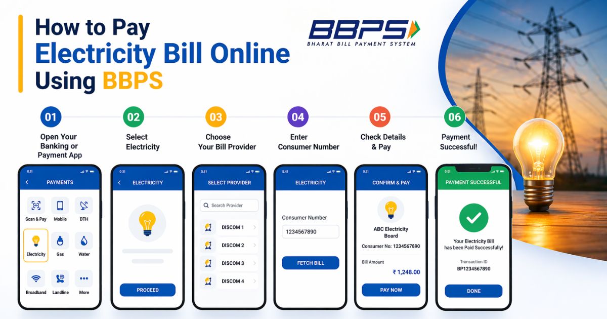 How to Pay Electricity Bill Online Using BBPS in Minutes